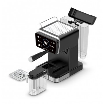Rohnson Αυτόματη Μηχανή Espresso 1350W Πίεσης 20bar για Cappuccino Μαύρη R-98082 Rohnson Αυτόματη Μηχανή Espresso 1350W Πίεσης 20bar για Cappuccino Μαύρη R-98082